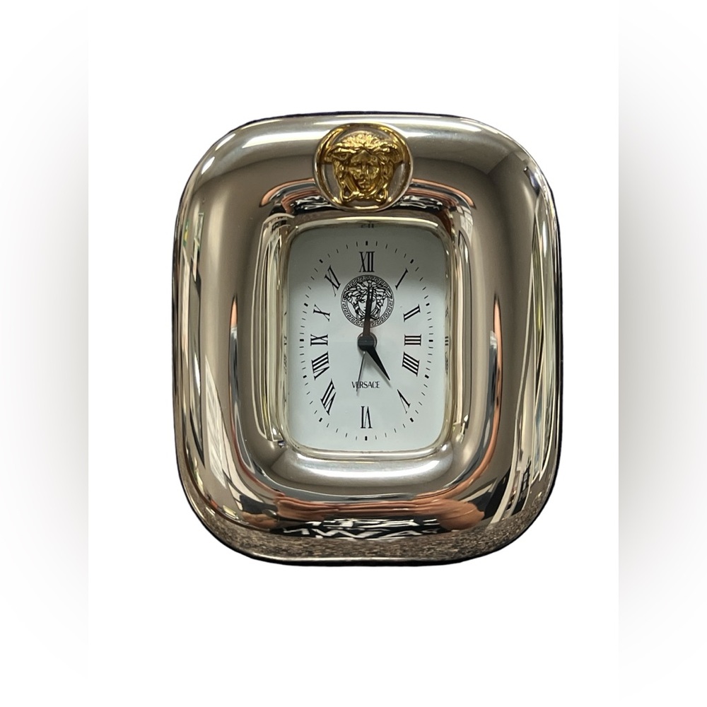 Gianni Versace 925 Sterling Silver Medusa Clock